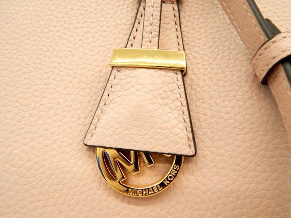 MICHAEL KORS/マイケルコース レザー ハンドバッグ ショルダーストラップ付 ピンク - 安心保証・業界最安値の販売 福助